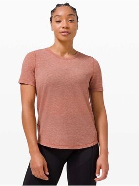 lululemon athletica Heather Rust Short Sleeve Tee